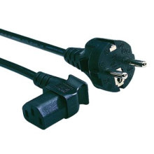 Euro power cable straight plug connector german type cord mains lead